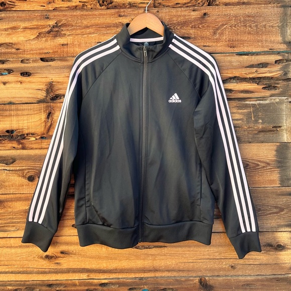 ADIDAS | B&W Stripe Tracksuit Jacket L - Picture 1 of 4